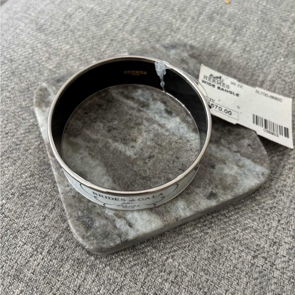 Hermès Brides de Gala Black and White Bangle - Picture 2 of 4